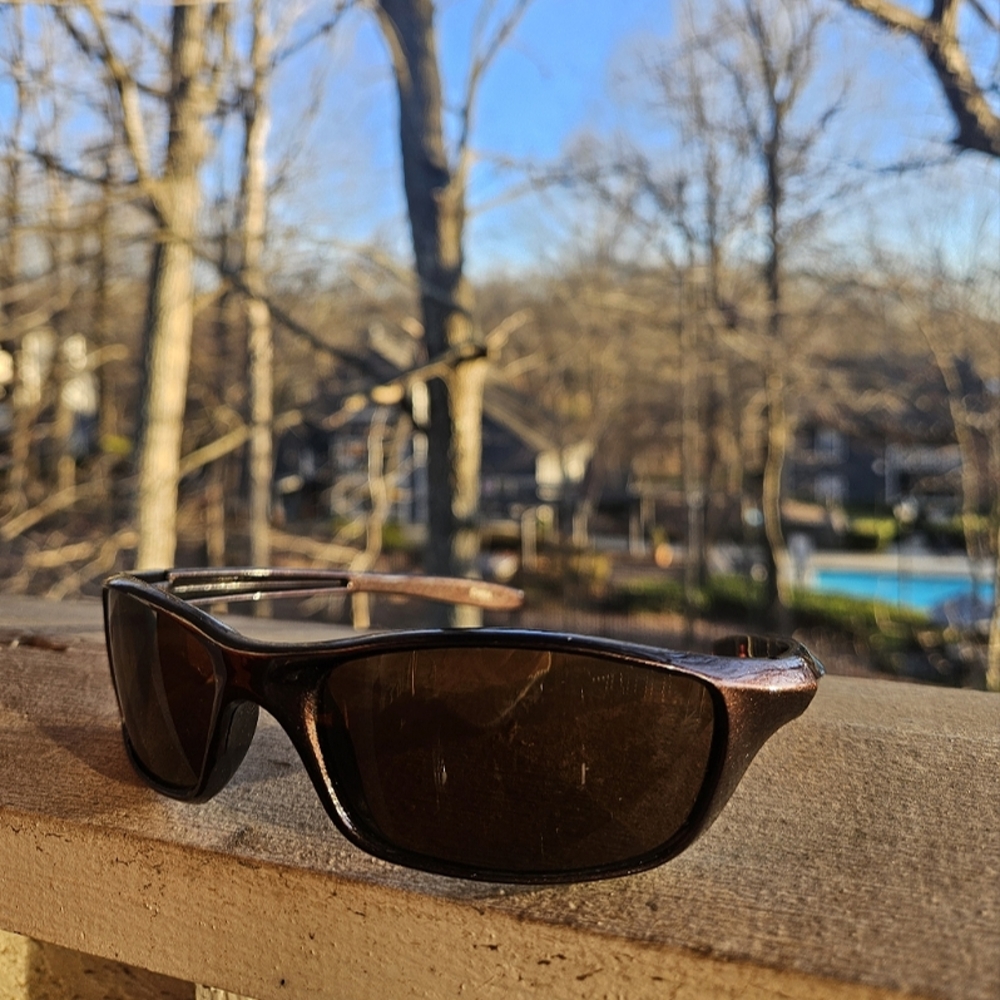 Copper Glazed Retro Sports Sunglasses.